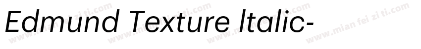 Edmund Texture ltalic字体转换
